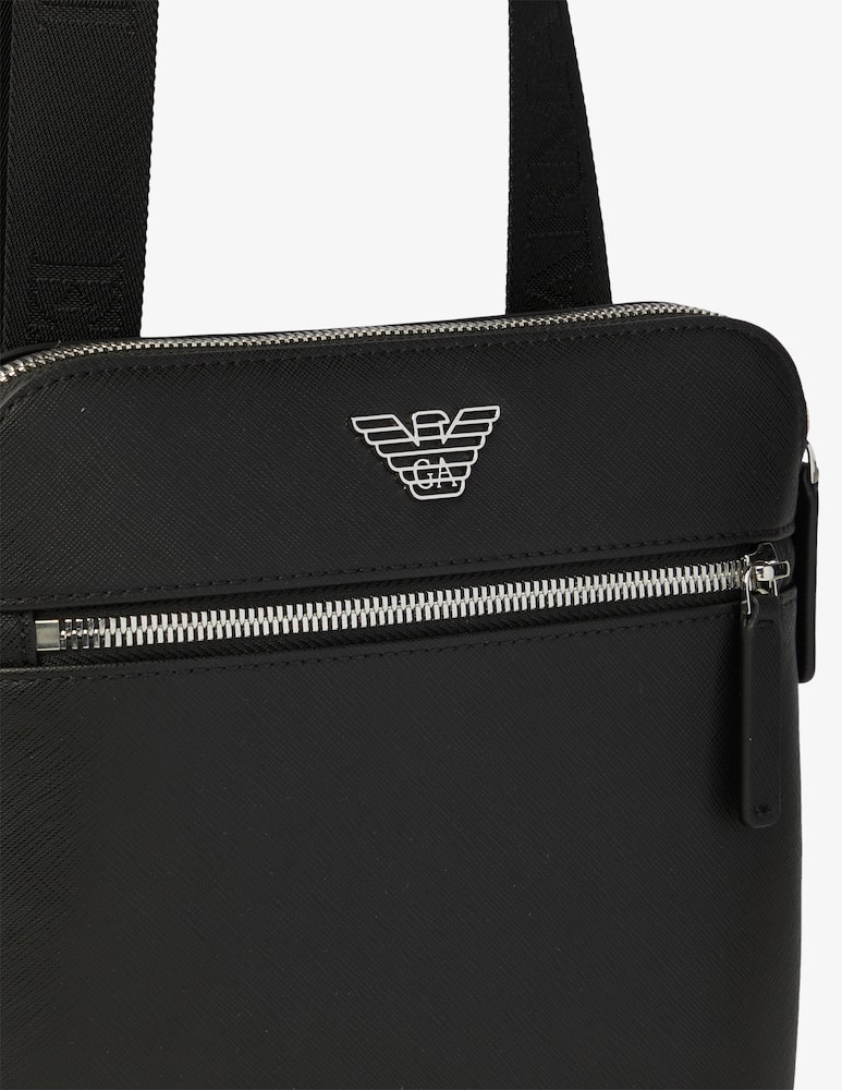 rinascente Emporio Armani Borsello in saffiano con logo metal