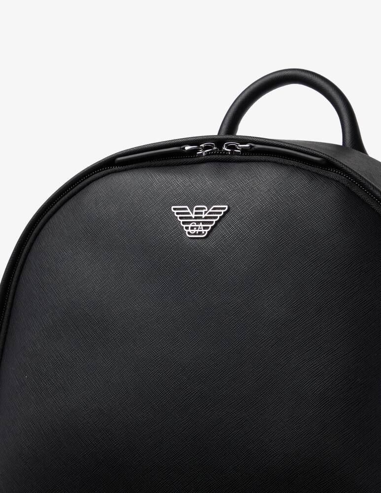 rinascente Emporio Armani Zaino in saffiano con logo metallo