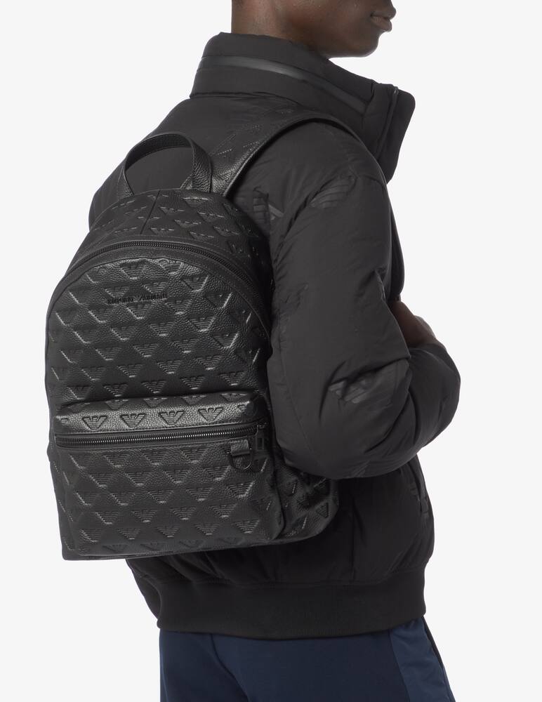 rinascente Emporio Armani Leather backpack - Black