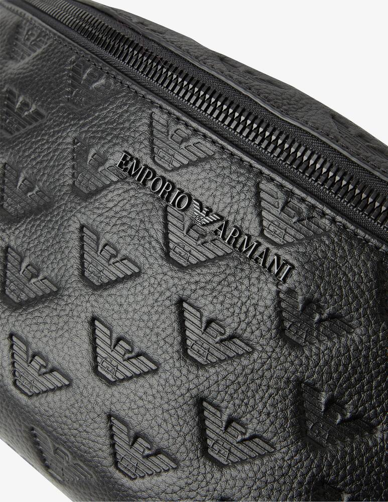 rinascente Emporio Armani Leather waistbag - Black