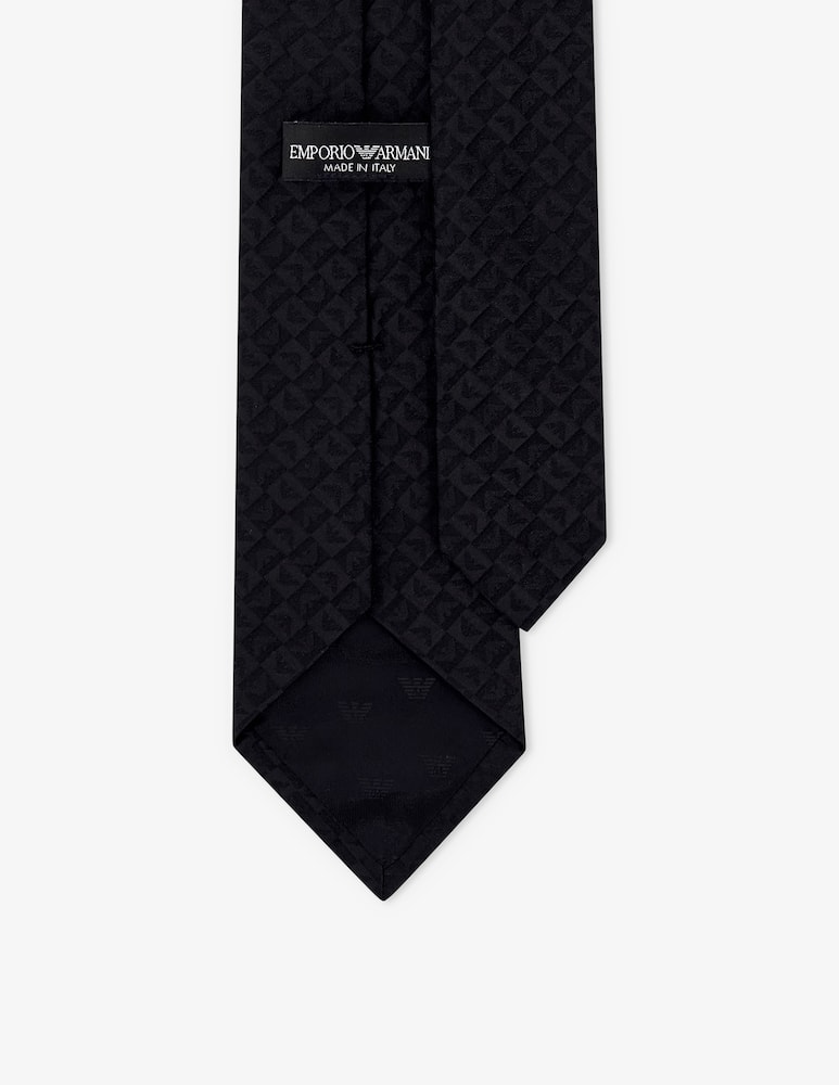 Emporio Armani Cravatta jacquard con logo - immagine 2 Emporio Armani Cravatta jacquard con logo - immagine 2