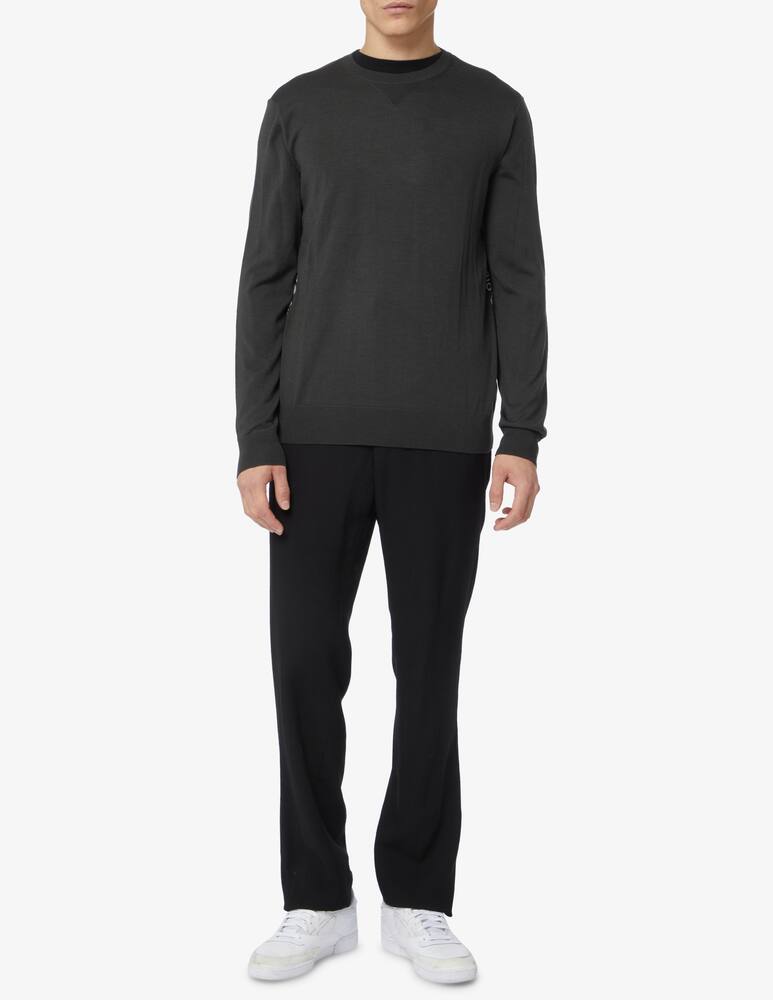 rinascente Emporio Armani Crewneck virgin wool jumper - green