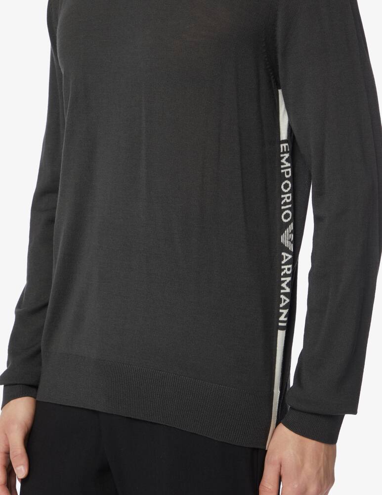 rinascente Emporio Armani Crewneck virgin wool jumper - green