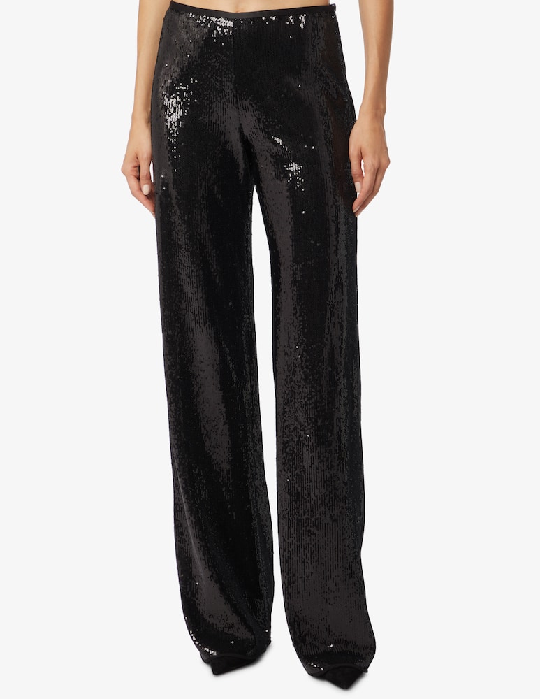 rinascente Emporio Armani Pantalone paillettes con elastico in vita - Nero
