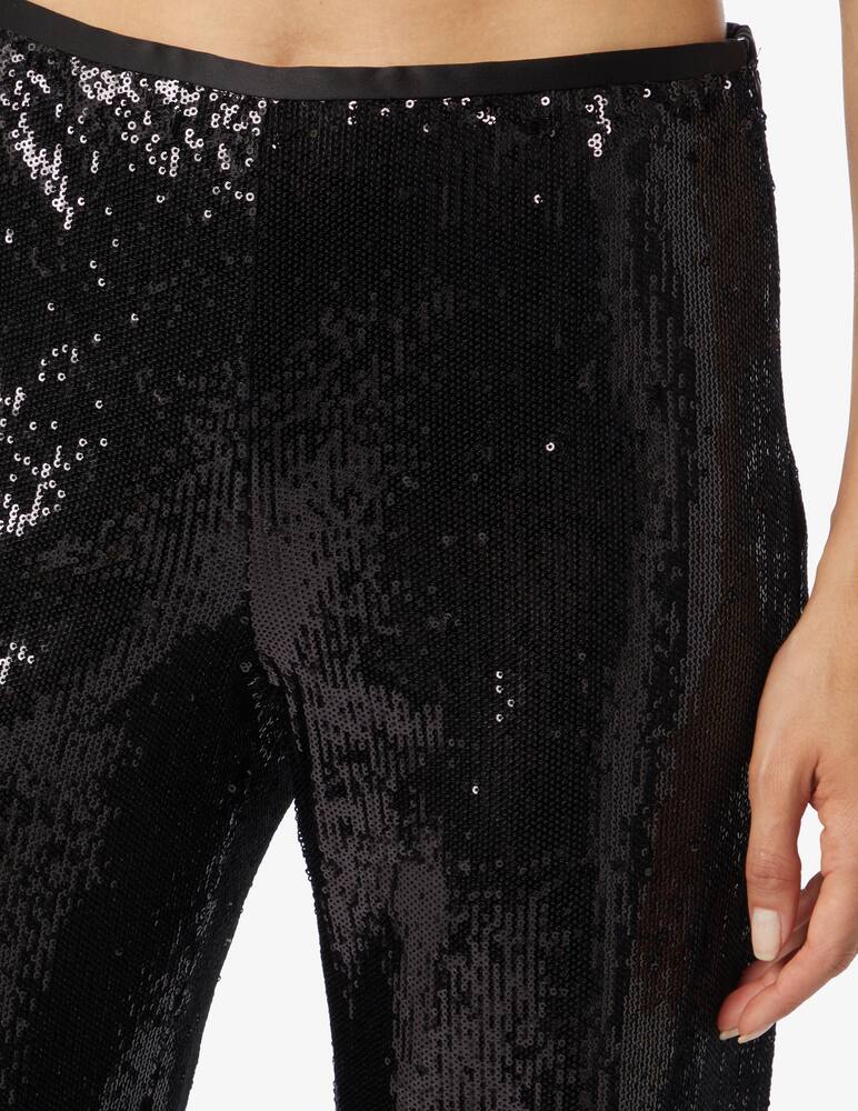rinascente Emporio Armani Pantalone paillettes con elastico in vita - Nero