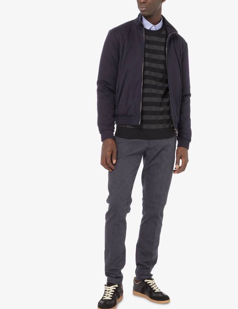 Emporio Armani Wool bomber jacket - Blue - picture 2 Emporio Armani Wool bomber jacket - Blue - picture 2