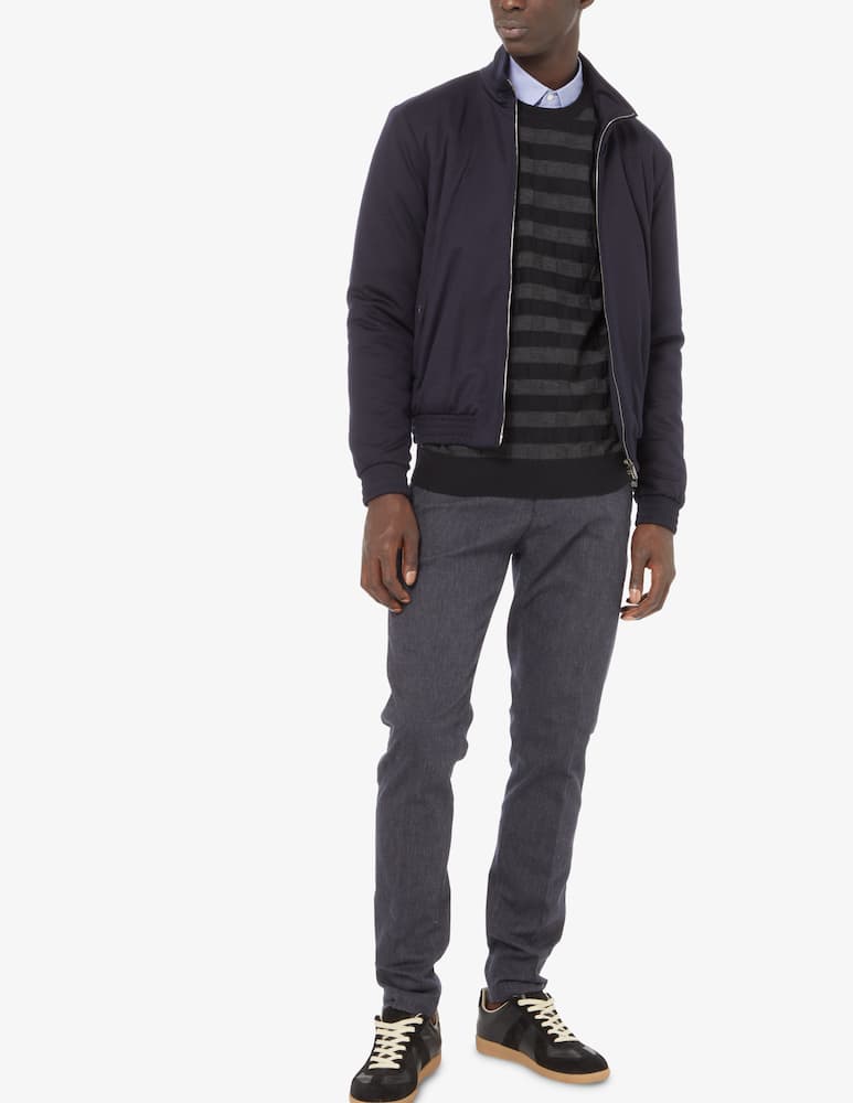 rinascente Emporio Armani Wool bomber jacket - Blue