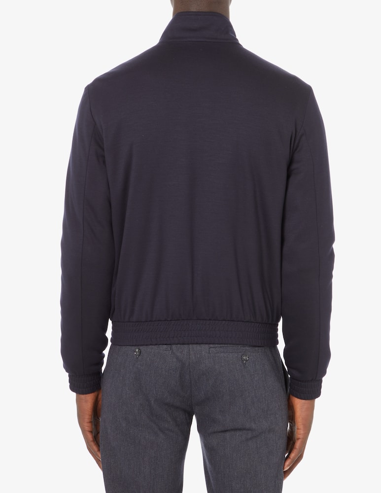 rinascente Emporio Armani Wool bomber jacket - Blue