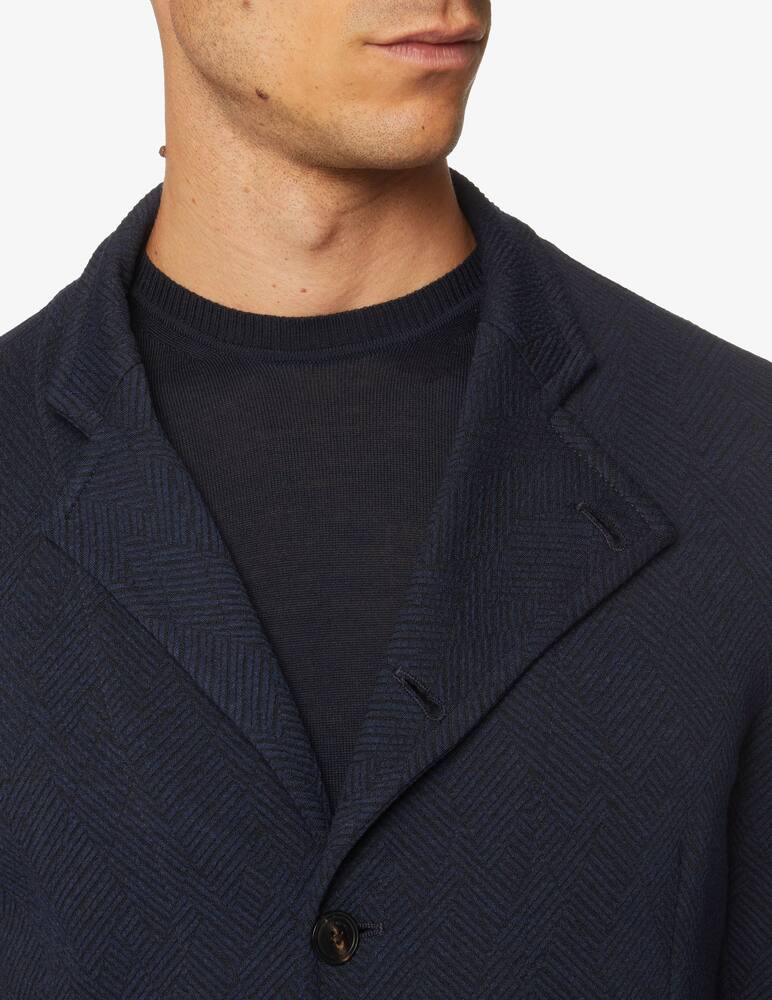 rinascente Emporio Armani Giacca jacquard - blu