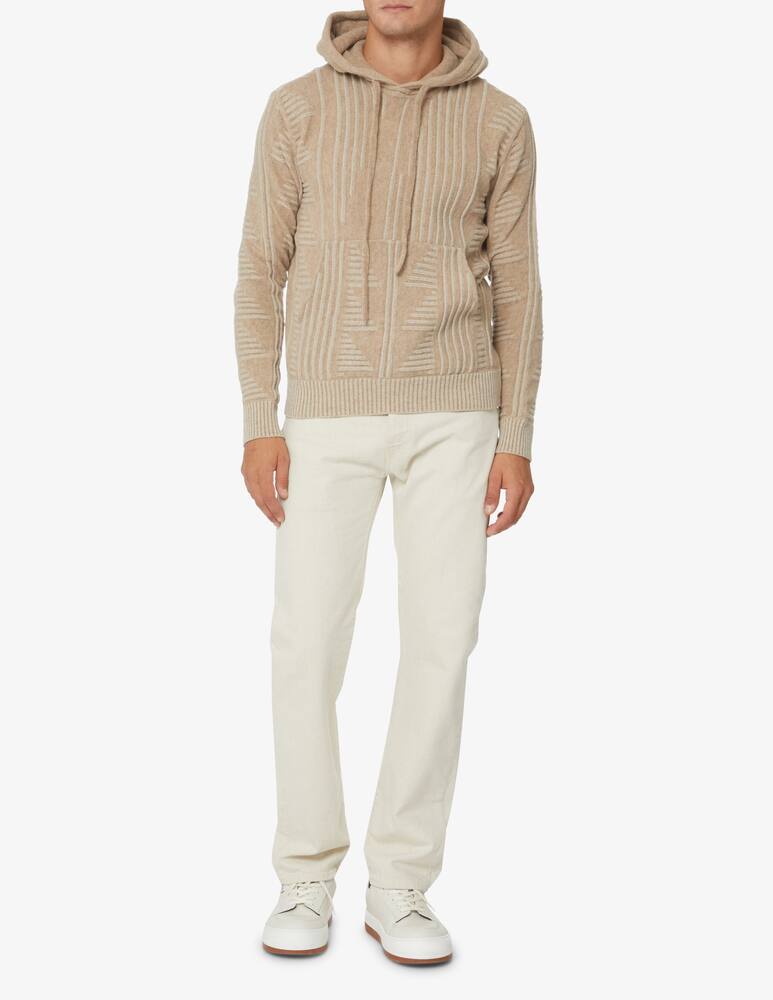 rinascente Emporio Armani Wool hoodie - beige