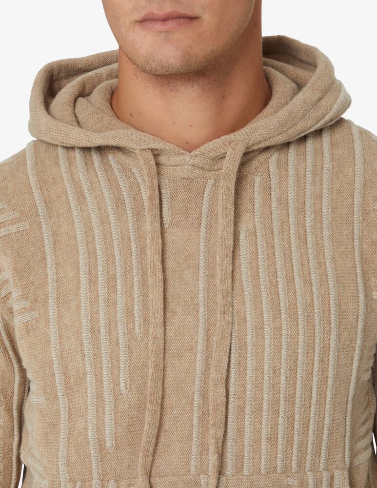 rinascente Emporio Armani Wool hoodie - beige