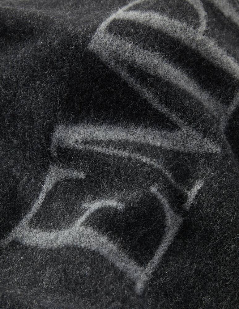 rinascente Emporio Armani Winter wool blend scarf - Black