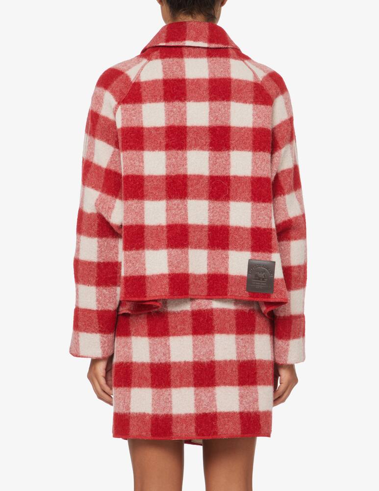 rinascente Emporio Armani Check wool overshirt - Red