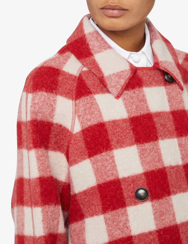 rinascente Emporio Armani Check wool overshirt - Red