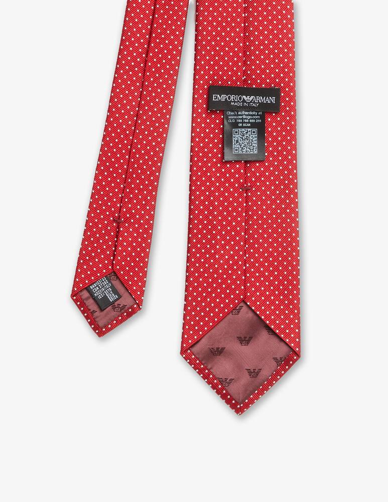 rinascente Emporio Armani Cravatta pois - Rosso