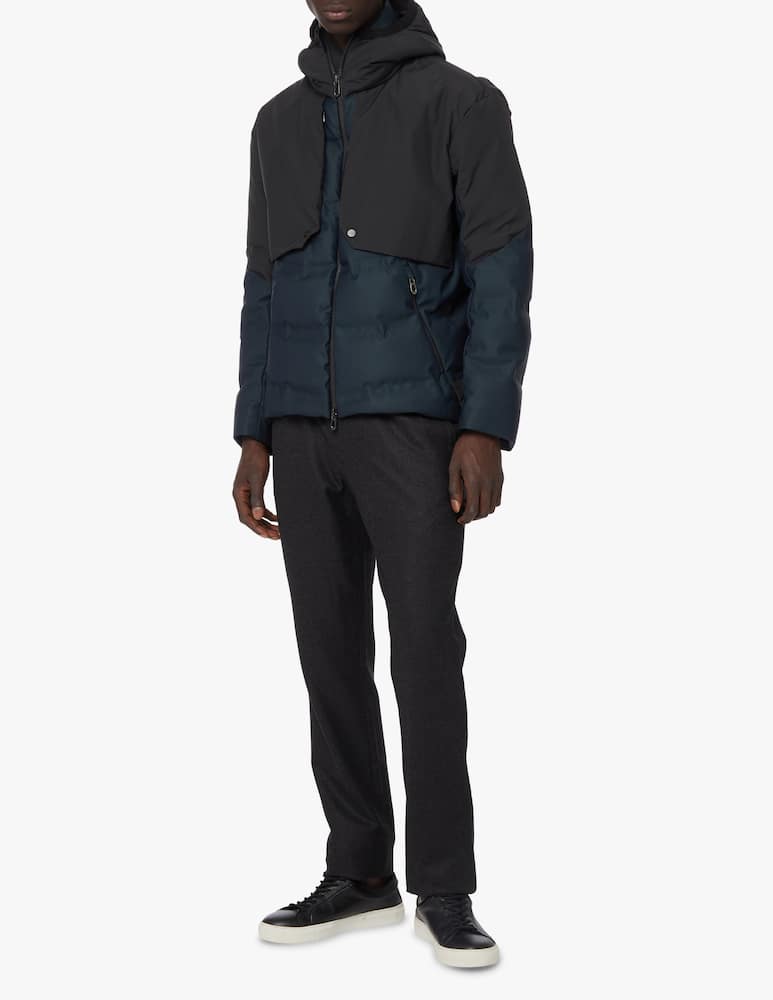 rinascente Sease Piumino in lana e nylon bio con cappuccio