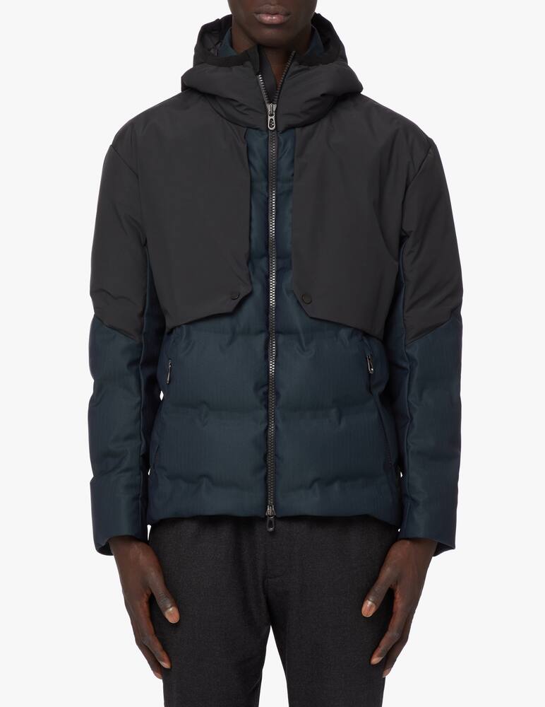 rinascente Sease Piumino in lana e nylon bio con cappuccio