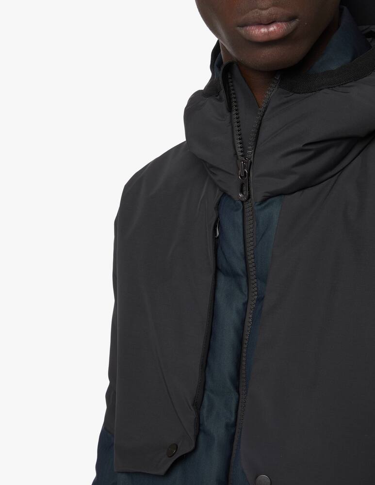 rinascente Sease Piumino in lana e nylon bio con cappuccio