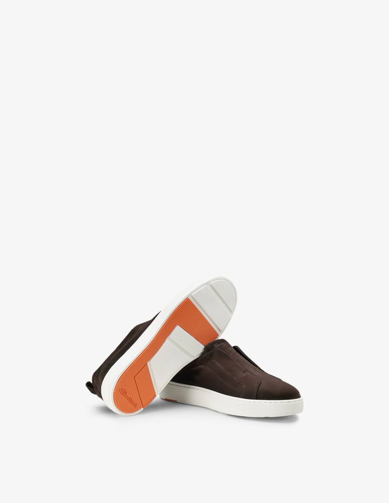 rinascente Santoni Suede slip-on sneakers
