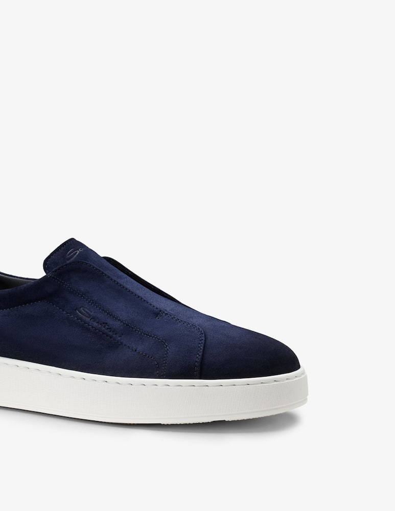Santoni Suede slip-on sneakers - picture 4 Santoni Suede slip-on sneakers - picture 4