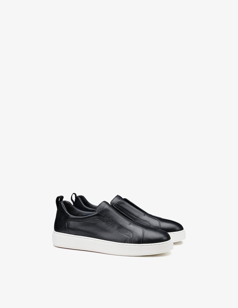 Santoni Sneakers slip-on in pelle - immagine 2 Santoni Sneakers slip-on in pelle - immagine 2
