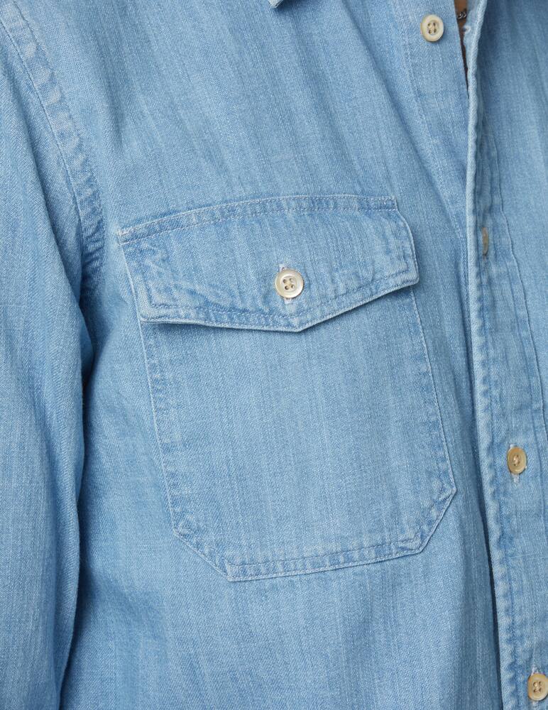 rinascente Boglioli Light denim wester shirt - light blue