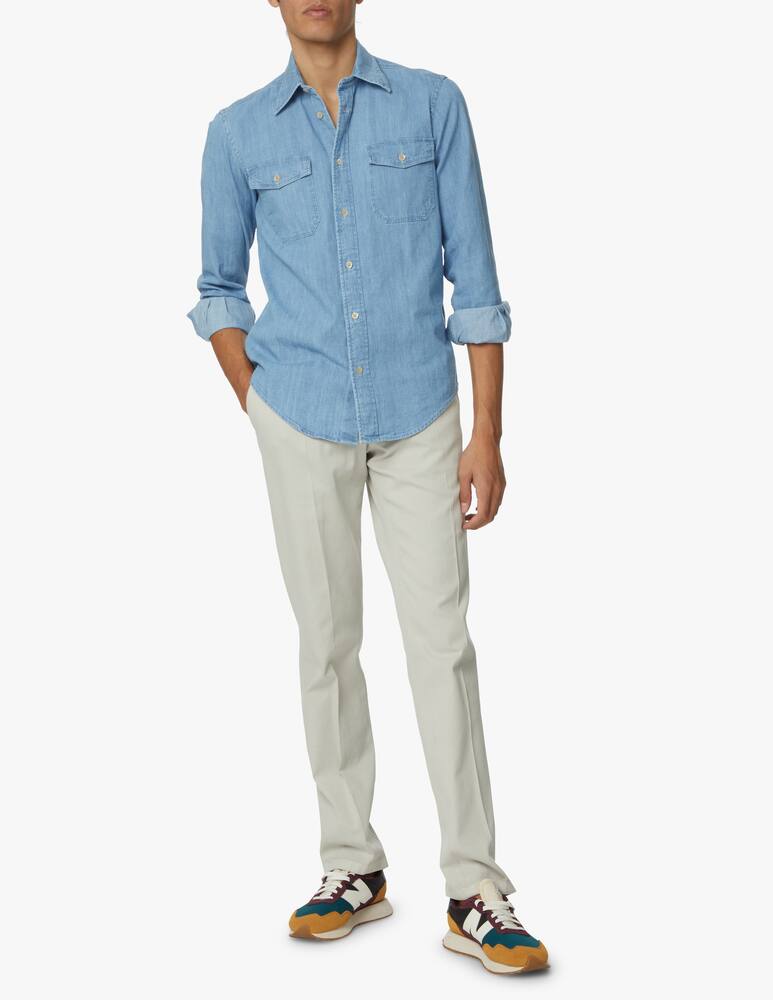 rinascente Boglioli Garment dyed chino pant - beige