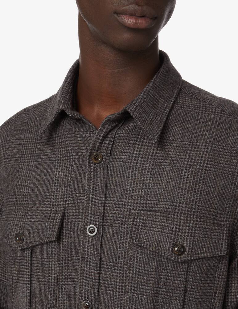 rinascente Boglioli Overshirt field galles - Grey