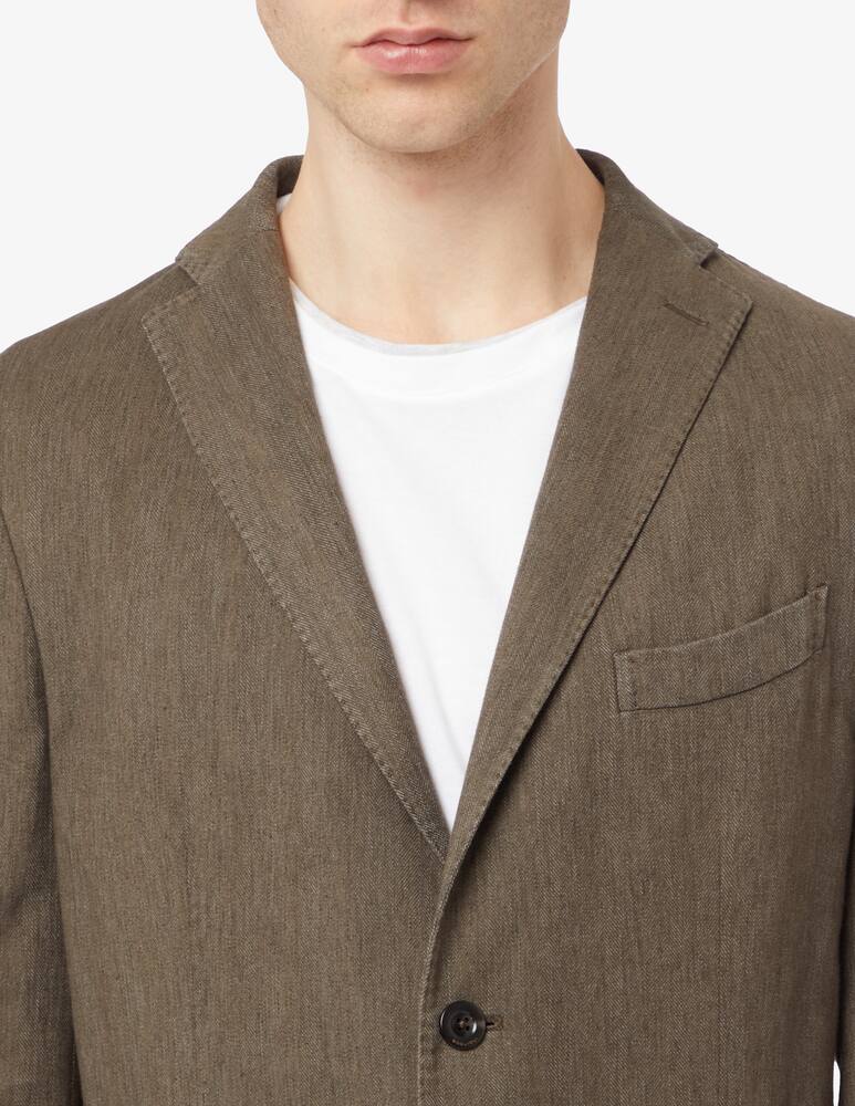 rinascente Boglioli Blazer in cotone e lino spigato 