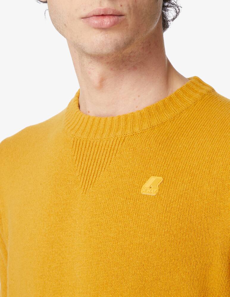 rinascente K-Way Maglia girocollo in lana - giallo senape