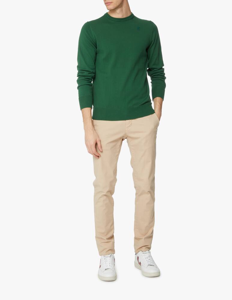 K-Way Small logo auguste roundneck sweater - green - picture 2 K-Way Small logo auguste roundneck sweater - green - picture 2