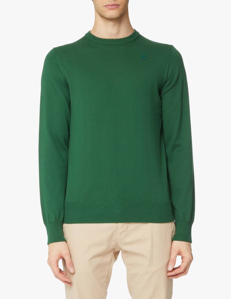 K-Way Small logo auguste roundneck sweater - green - picture 3 K-Way Small logo auguste roundneck sweater - green - picture 3