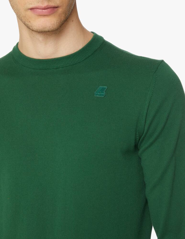 K-Way Small logo auguste roundneck sweater - green - picture 5 K-Way Small logo auguste roundneck sweater - green - picture 5