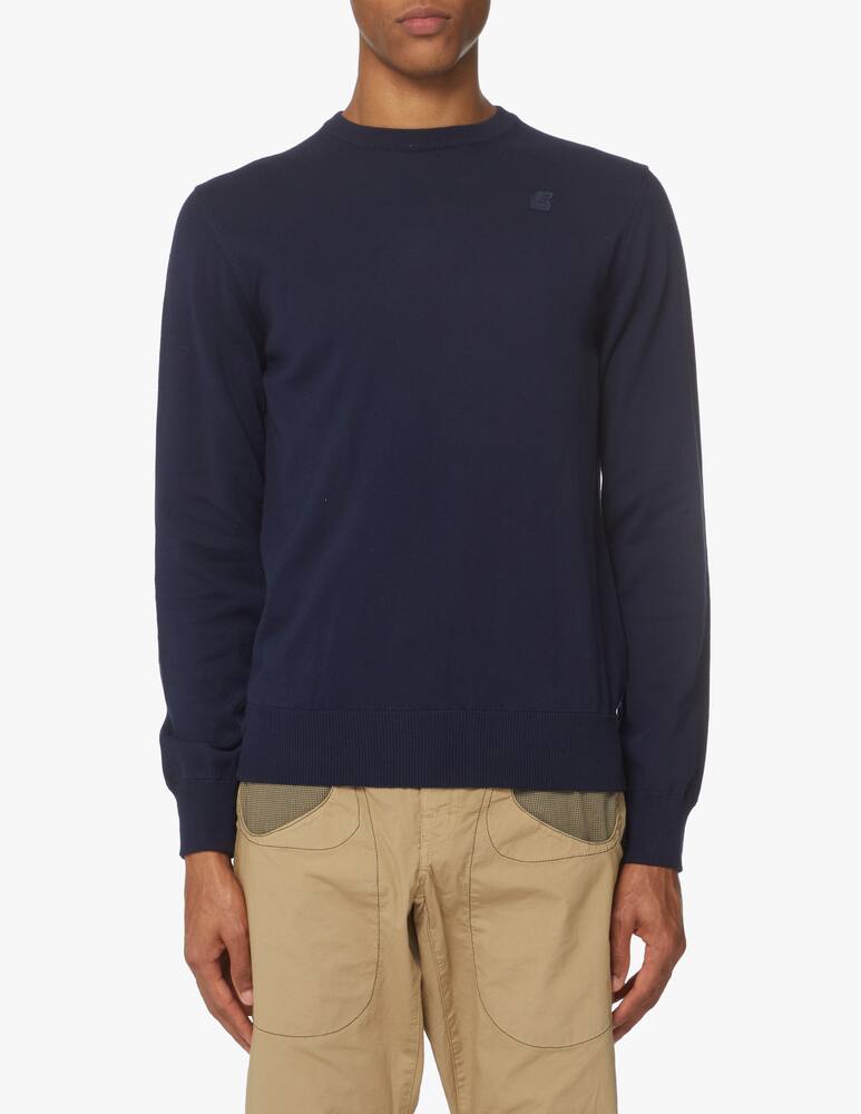 rinascente K-Way Small logo auguste roundneck sweater - blue