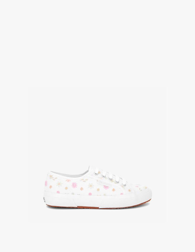 rinascente Superga Sneakers basse con ricamo floreale - bianco