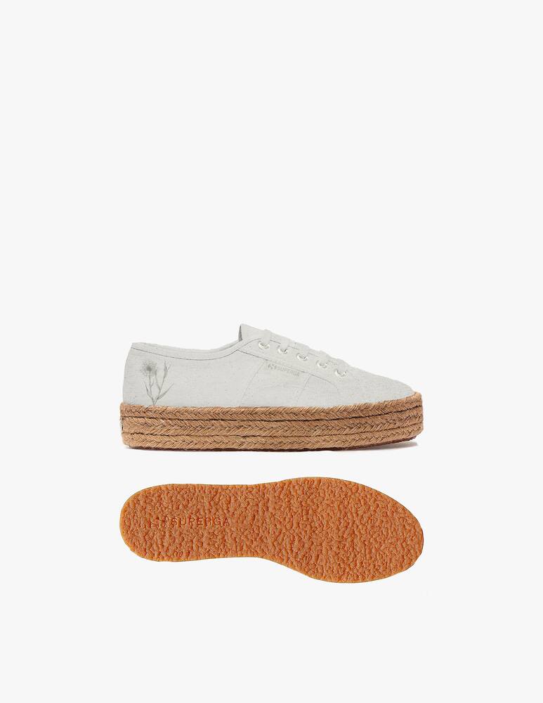 rinascente Superga Sneakers basse con suola in corda - bianco