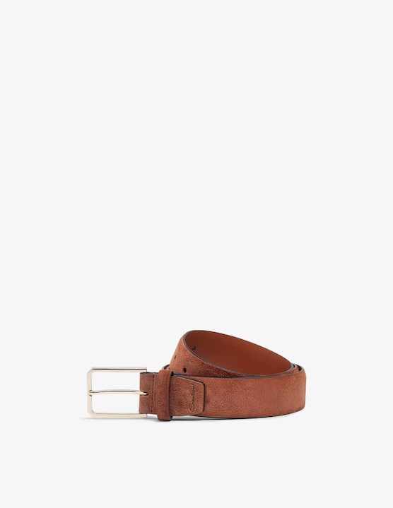 Santoni - Cintura in pelle scamosciata regolabile - €270,00