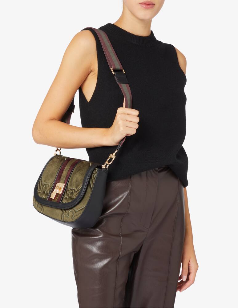 rinascente V73 Borsa in velluto patta Iris