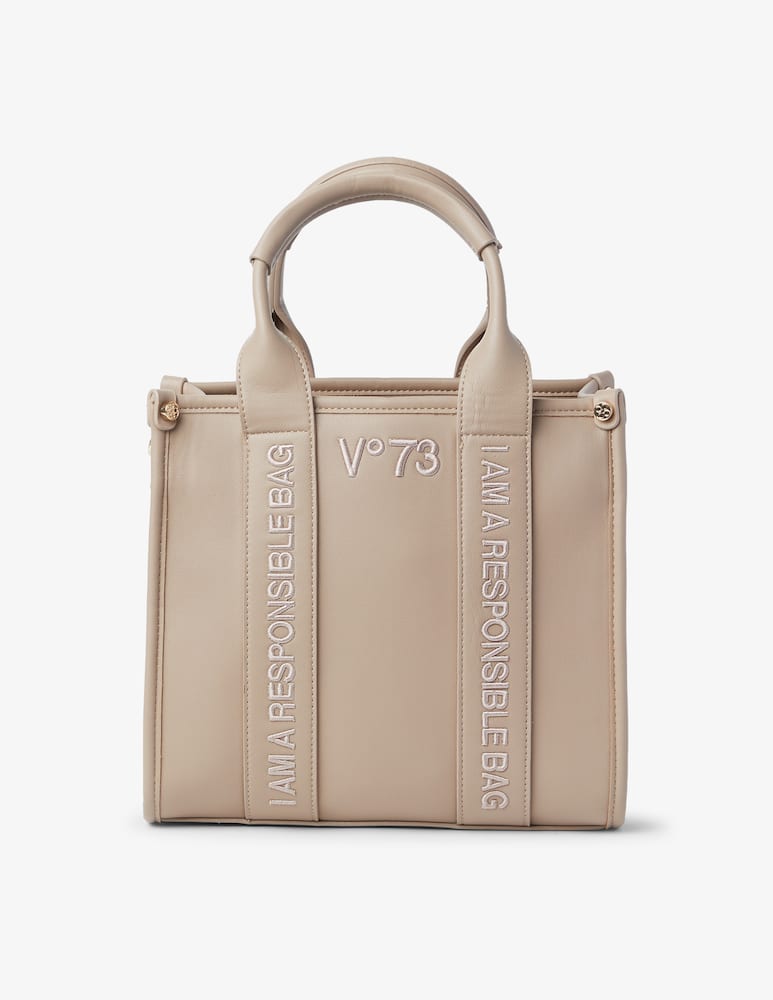 rinascente V73 Echo satchel logo bag