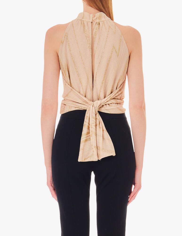 rinascente Liu Jo Top chevron con laccetto