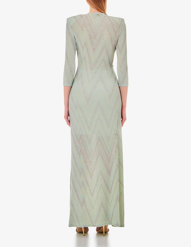 rinascente Liu Jo Chevron dress with knot