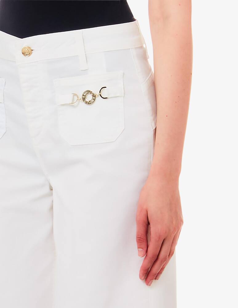 rinascente Liu Jo Pantaloni flare cropped a vita alta