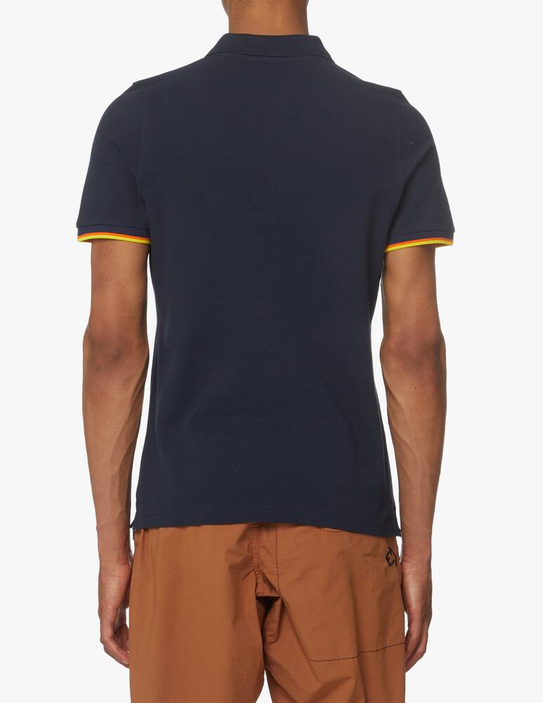 rinascente K-Way Polo manica corta vincent contrasti - blu