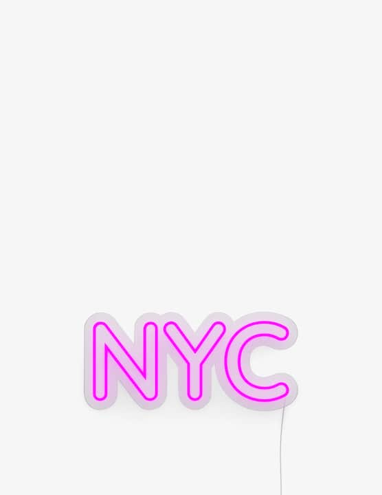 Candyshock - Neon/led da parete con design Nyc logo - €52,50