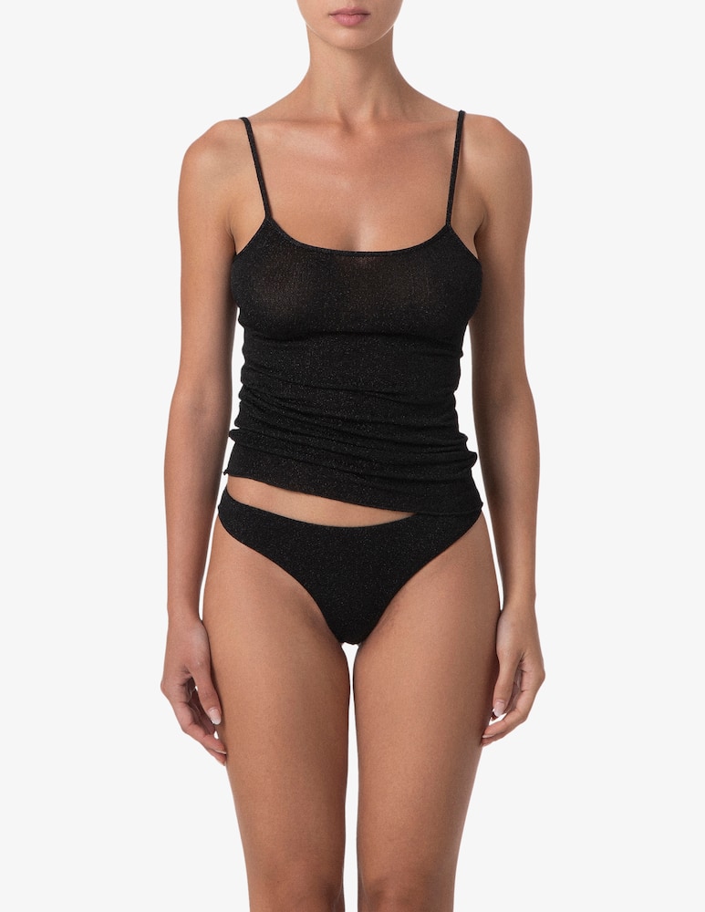 rinascente F**K Lurex stretch camisole