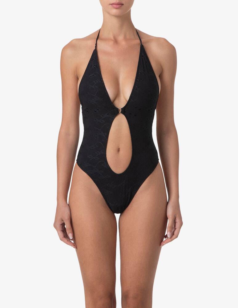 rinascente F**K Cut-out halterneck swimsuit