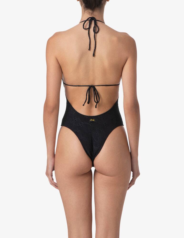 rinascente F**K Cut-out halterneck swimsuit