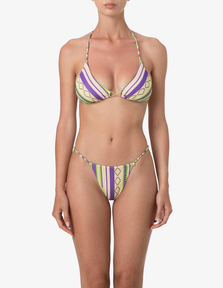 Me-fui Striped triangle bikini set - picture 1 Me-fui Striped triangle bikini set - picture 1