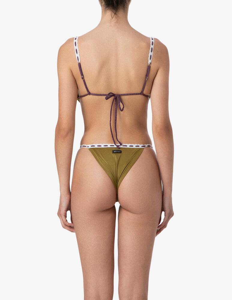 rinascente Me-fui Triangle bikini with trim set