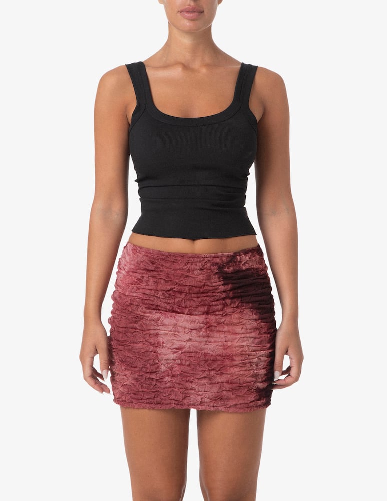 F**K Ribbed scoop neck tank top - picture 1